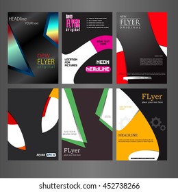 Set of covers for your design. illustration.