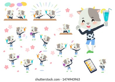 A set of cow boy on a drink party. There is a lively action..It's vector art so it's easy to edit.