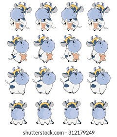 A set of a cows for a computer game