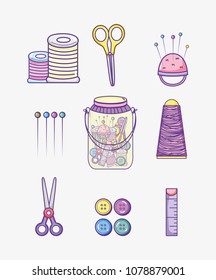 Set of craft supplies