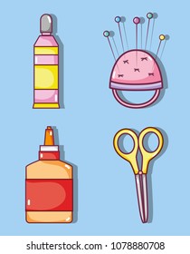 Set of craft supplies
