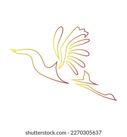 set of crane bird mascot, logo, icon, isolated on white background. animal, bird, beak, crane, crane bird, fire, fire crane bird, fire beak, sticker, clipart, doodle, simple, vector illustration