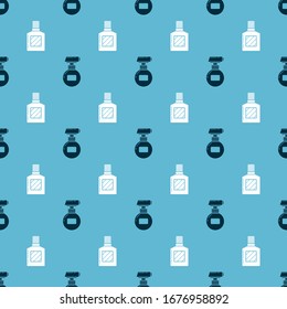 Set Cream or lotion cosmetic tube and Aftershave on seamless pattern. Vector