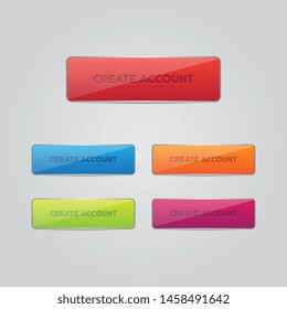 Set of Create Account Buttons