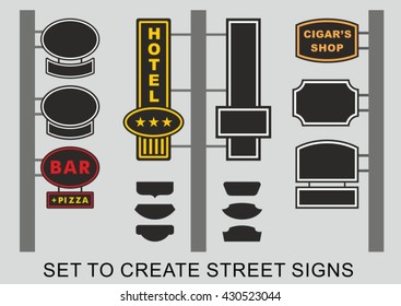 Set to create street signs