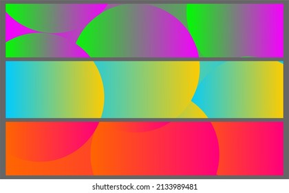Set of creative abstract colorful blurred vector backgrounds. Minimal style texture for graphic design art