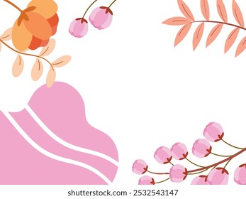 Set of creative artistic templates with abstract and floral elements.
