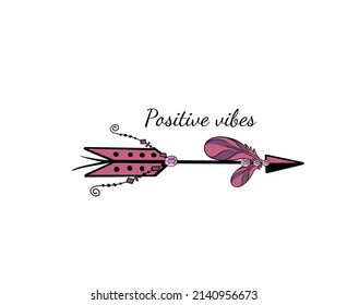 Set of creative Boho style Frames mady by Ethnic. Feathers, Arrows and Floral Elements with space for your text on background. Vector illustration