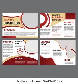 Set of Creative Business Brochure Templates – A modern and professional collection of brochure layouts ideal for corporate presentations, marketing materials, and business plans. clean typography