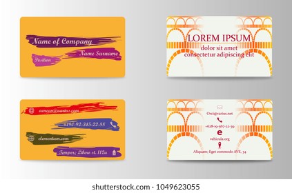 Set of Creative Business Card Print Templates.