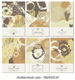 Set of creative business card template and wedding flyers.
