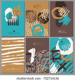 Set of creative business card template and wedding flyers.
