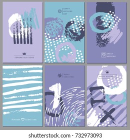 Set of creative business card template and wedding flyers.