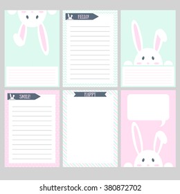 Set of creative cards design happy easter  . Vector design templates for journal cards, scrapbooking cards, greeting cards, gift cards, patterns, art decoration etc.