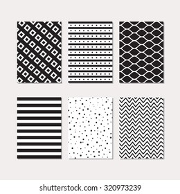 Set of creative cards with texture background design. Vector design templates for greeting cards, gift cards, journal cards, scrapbook cards, patterns, art decoration etc.