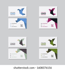 Set of Creative and Clean Business Card Template. Flat Design Vector Illustration. Stationery Design