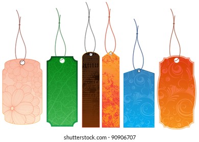 set of creative design vector labels.
