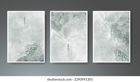 Set von kreativem, handgemalt abstraktem Aquarell-Hintergrund. Design für Ihr Cover, Datum, Postkarte, Banner, Logo.