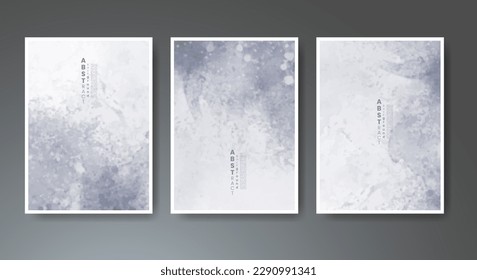 Set of creative hand painted abstract watercolor background. Design for your cover, date, postcard, banner, logo.