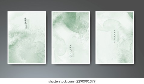 Set of creative hand painted abstract watercolor background. Design for your cover, date, postcard, banner, logo.