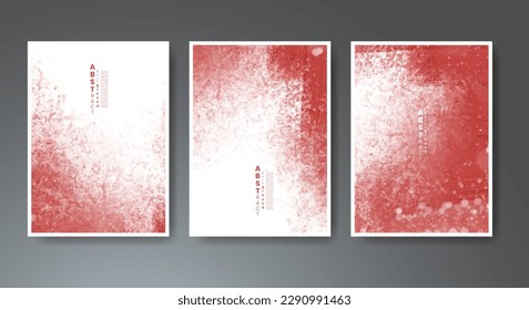 Set of creative hand painted abstract watercolor background. Design for your cover, date, postcard, banner, logo.