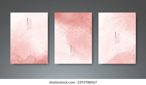 Set of creative hand painted abstract watercolor background. Design for your cover, date, postcard, banner, logo.