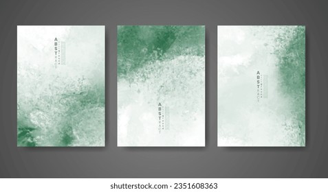 Set of creative hand painted abstract watercolor background. Design for your cover, date, postcard, banner, logo.