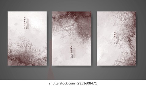 Set of creative hand painted abstract watercolor background. Design for your cover, date, postcard, banner, logo.