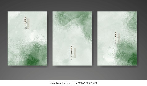 Set of creative hand painted abstract watercolor background. Design for your cover, date, postcard, banner, logo.