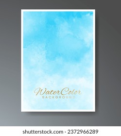 Set of creative hand painted abstract watercolor background. Design for your cover, date, postcard, banner, logo.