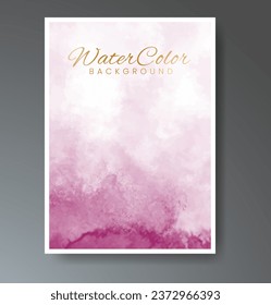 Set of creative hand painted abstract watercolor background. Design for your cover, date, postcard, banner, logo.