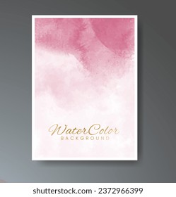 Set of creative hand painted abstract watercolor background. Design for your cover, date, postcard, banner, logo.