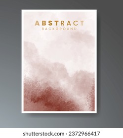 Set of creative hand painted abstract watercolor background. Design for your cover, date, postcard, banner, logo.