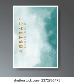 Set of creative hand painted abstract watercolor background. Design for your cover, date, postcard, banner, logo.