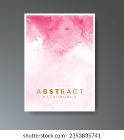 Set of creative hand painted abstract watercolor background. Design for your cover, date, postcard, banner, logo.