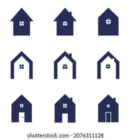 set of Creative house logo design real estate, architecture, construction