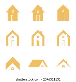 vector de diseño de la ilustración del logotipo interior de la casa. Casa, inmueble, símbolo de propiedad, diseño de ilustración vectorial. 
