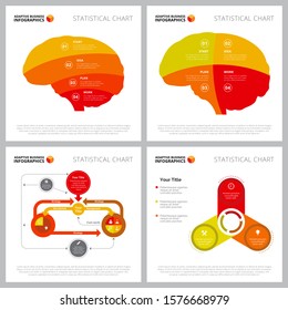 Set of creative infographic template can be used for web design, presentation slide, advertising. Business concept with metaphor, organizational charts