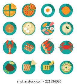 Set of Creative International Food Menu Icon