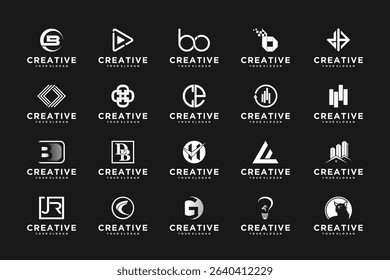 set of creative logo, logo reference for your business