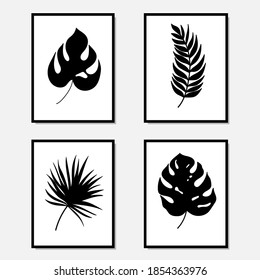 Set kreativer, minimalistischer, handgezeichneter Illustrationen für die Wanddekoration, die Postkarte oder die Broschüre. Handzeichnen Sie Vektordesign-Elemente. Vektor EPS10.