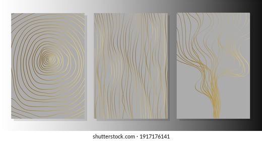 Set of creative minimalist hand drawn illustrations for wall decoration, postcard or brochure cover design. Hand draw vector design elements. Vector EPS10.