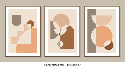 Set of creative minimalist hand drawn illustrations for wall decoration, postcard or brochure cover design. Hand draw vector design elements. Vector EPS10.