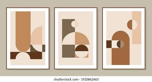 Set of creative minimalist hand drawn illustrations for wall decoration, postcard or brochure cover design. Hand draw vector design elements. Vector EPS10.