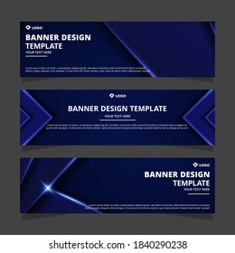 Set of creative modern abstract vector business banners design. Template ready for use in web or print design.