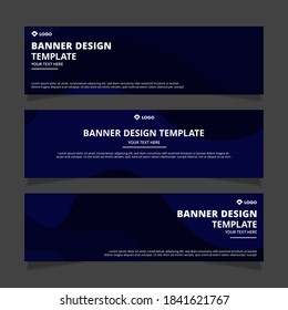 Set of creative modern abstract vector business banners design. Template ready for use in web or print design.