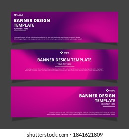 Set of creative modern abstract vector business banners design. Template ready for use in web or print design.