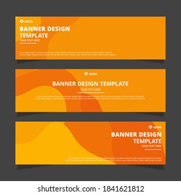 Set of creative modern abstract vector business banners design. Template ready for use in web or print design.