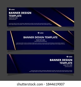 Set of creative modern abstract vector business banners design. Template ready for use in web or print design.