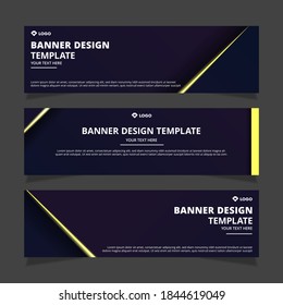 Conjunto de diseño de banners de negocios vectoriales abstractos creativos y modernos. Plantilla lista para ser utilizada en diseño web o de impresión.